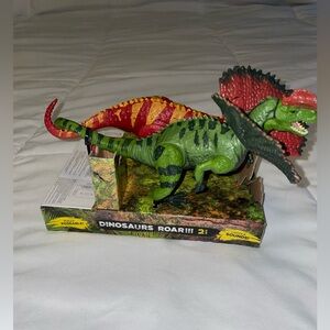 Green and Red Dinosaurs Toy with Sound